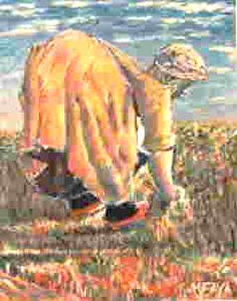 Faya Kably - Femme au jardin