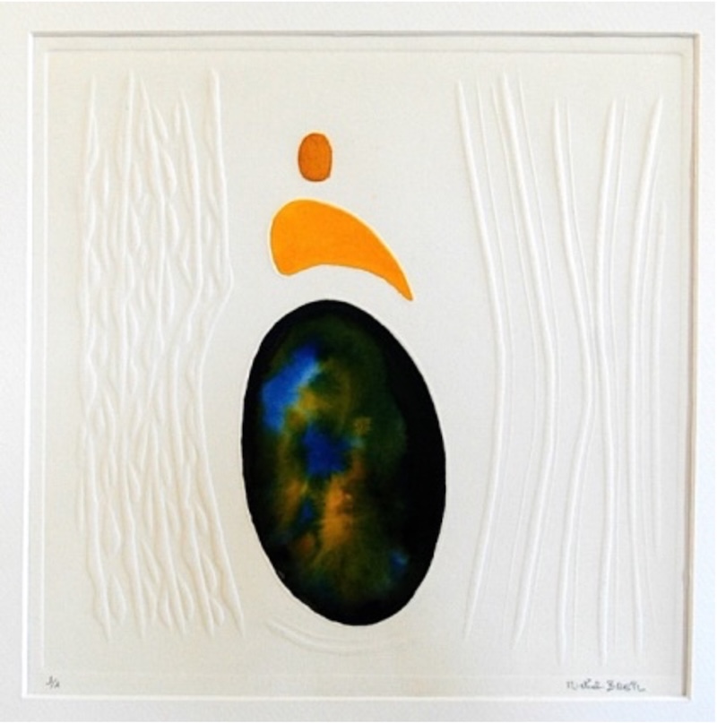 Gaufrage rehaussé avec des encres